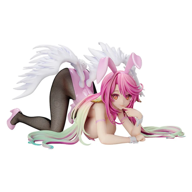 Нет игры нет жизни Jibril Bunny Ver. Аниме фигурки из ПВХ в масштабе 1/4 модели игрушек