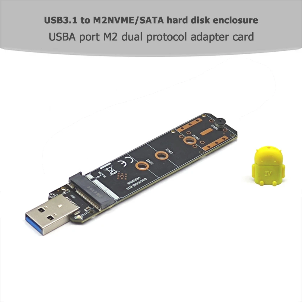 

M.2 к USB-адаптеру M Key M2 PCIe SATA к USB 3,1 Gen 2 Тип A SSD-адаптер карта разветвитель