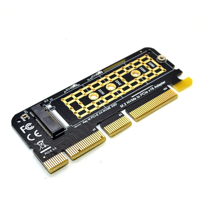 M.2 NVMe SSD в PCI E X16 конвертер карта NGFF M Key PCIe Express X4/X8/X16 HDD жесткий диск твердотельный