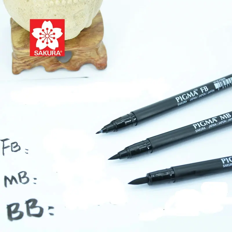 Sakura xfvk полимерная мягкая ручка с кисточкой каллиграфическая семейного цвета BB MB