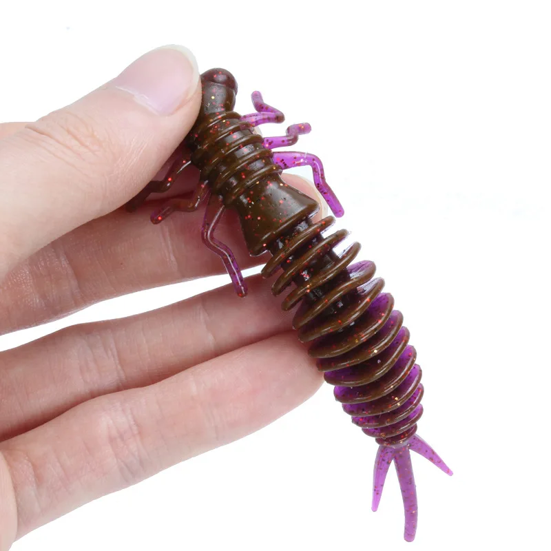 Мягкие приманки Larva 50 мм 75 100 силиконовые плавающие искусственная Мягкая приманка