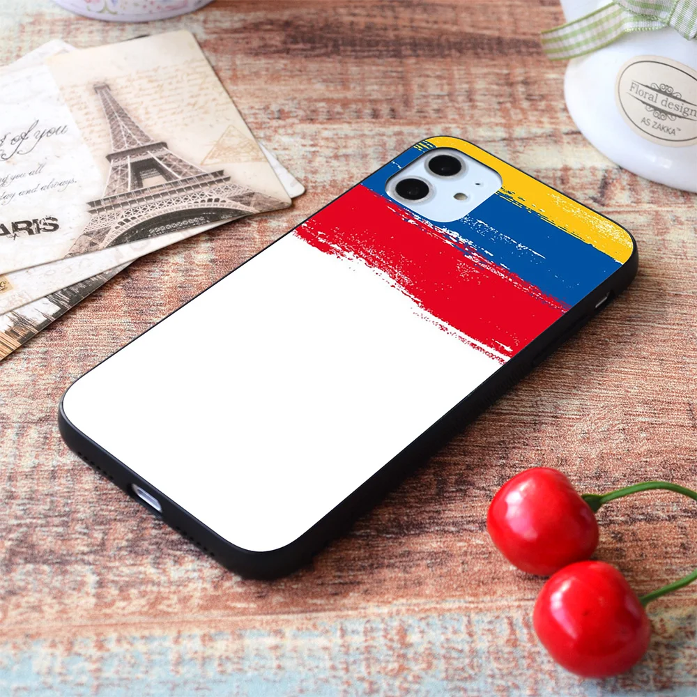 

For iPhone Colombian Flag soft TPU border Apple iPhone Case