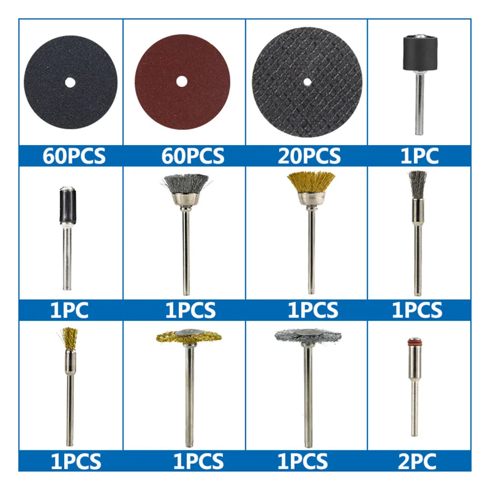 151 шт. роторный инструмент аксессуар металлический режущий диск с полировальным