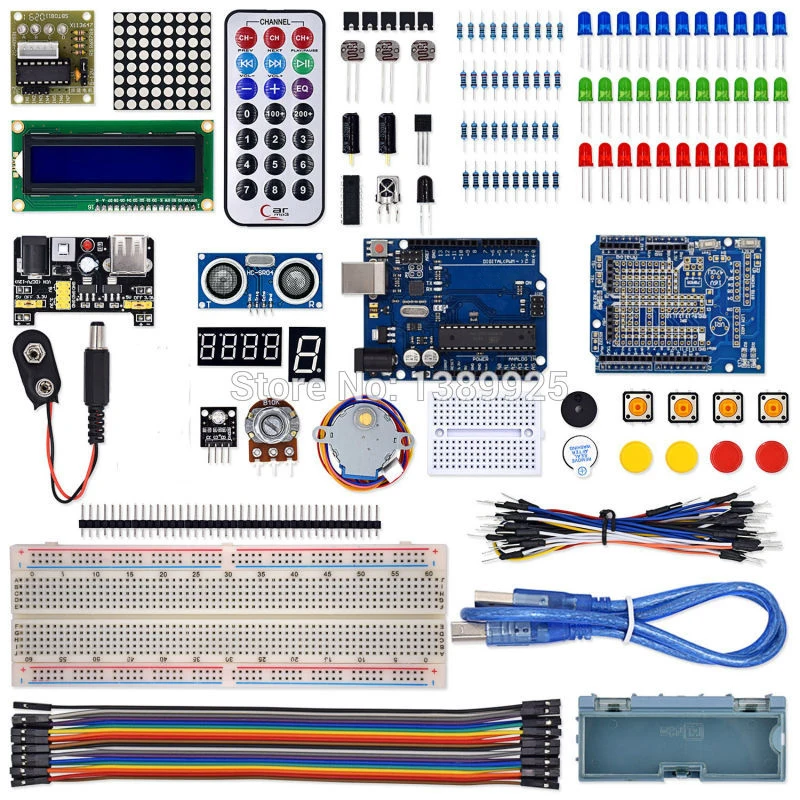 Полный стартовый набор для Arduino R3 с обучающим руководством 2021 ЖК дисплей/R3 - Фото №1
