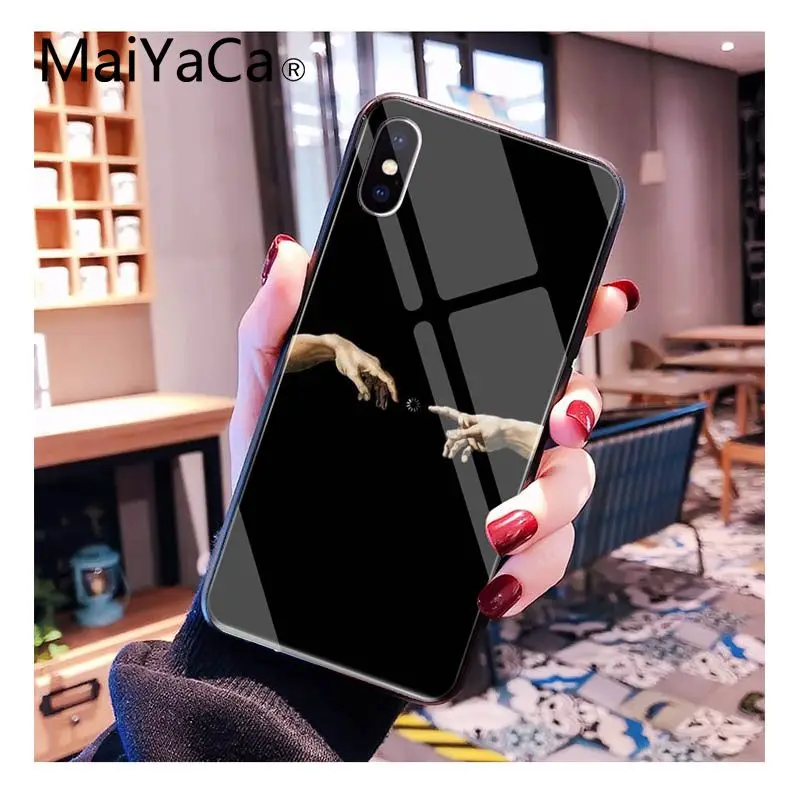 Creation Adam Anime Tempered Glass Phone Case For iPhone 11 Pro XR XS MAX 8 X 7 6S 6 Plus 12 mini 12proMax | Мобильные телефоны и