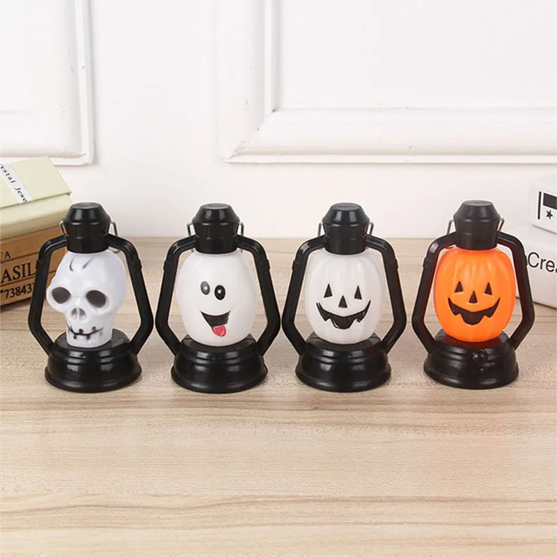 Фонарь для Хэллоуина ночник 3D лампа в форме черепа тыквы с ручкой сада домашнего