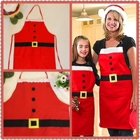 1pc apron christmas decoration kitchen apron dinner santa kitchen apron home garden household merchandises qa 264