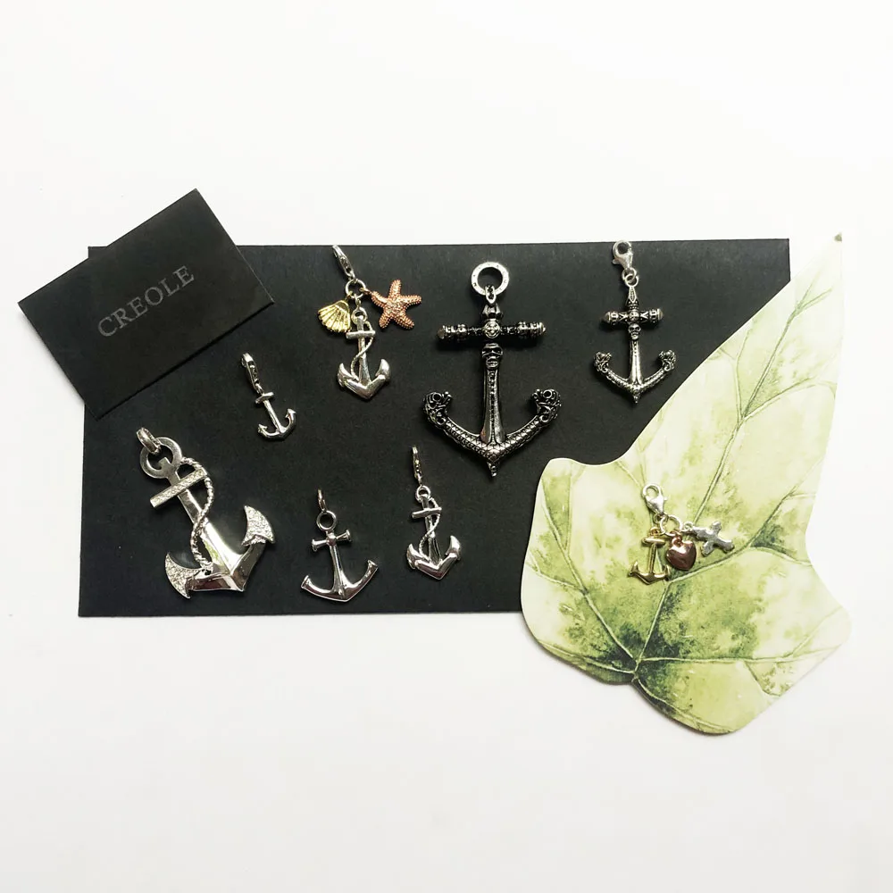Ожерелье с подвеской в виде черепа якоря веры сердца океана лето 2019 уличные