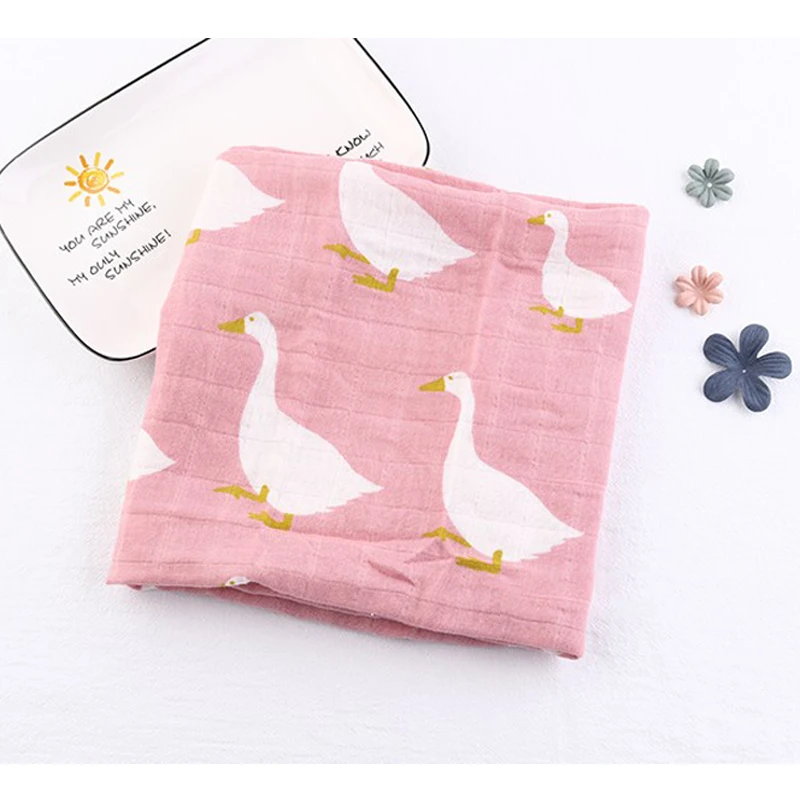 Хлопковое детское одеяло мягкое из органического хлопка для новорожденных