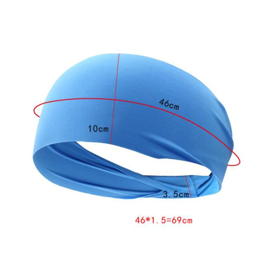6pcs Unisex Sports Headband Elastic Hair Bands Quick Drying Head Wrap for Yoga Running Fitness Workout Gym Exercise Random Color | Спорт и