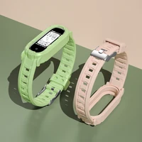 bracelet for xiaomi mi band 5 6 transparent glacier watchband miband 45 breathable wrist belt silicone correa mi band 4 3 strap