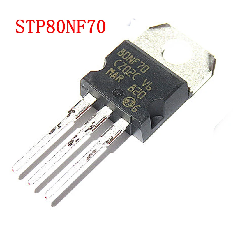 10 шт. STP80NF70 TO220 P80NF70 TO 220 80NF70 Новый и оригинальный IC|Интегральные схемы| |