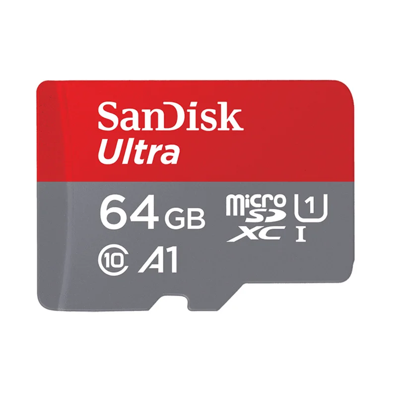 64GB Оригинальная карта памяти SanDisk Micro SD 32 Гб A1, 16 ГБ, 64 ГБ, 128 ГБ, 200 ГБ, 256 ГБ, 400 гб, 98 Мб/с, TF карта, флеш-накопитель для смартфона - Емкость: 64GB