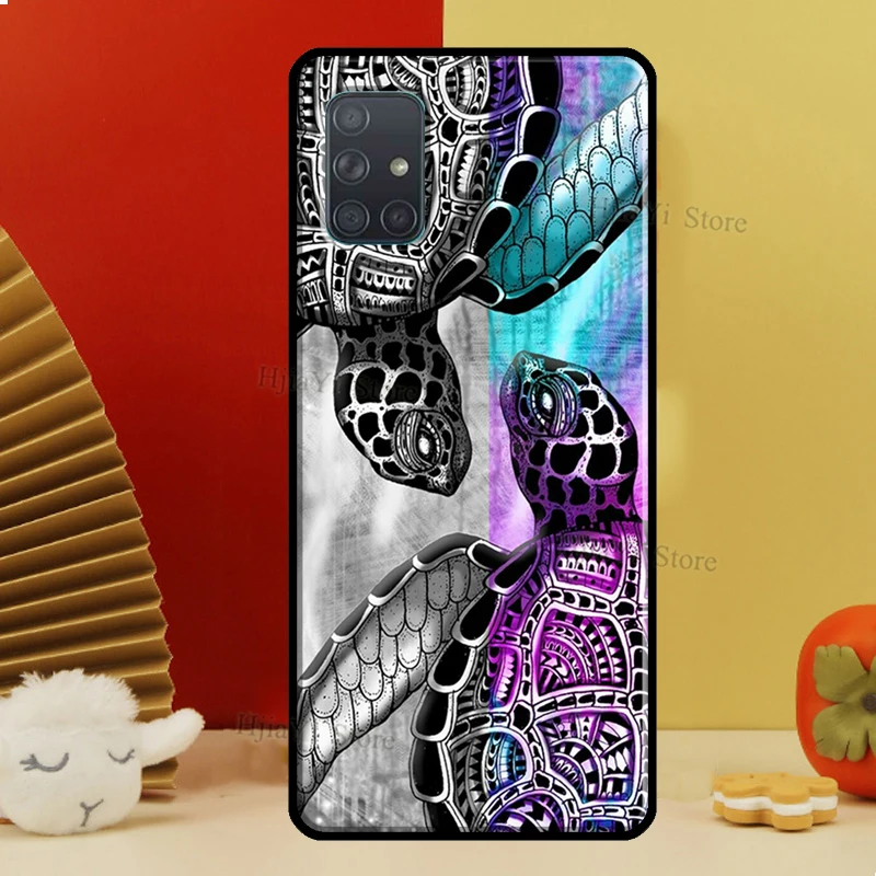 Морская черепаха оболочки с узором Океан для девочек художественный чехол Samsung A51