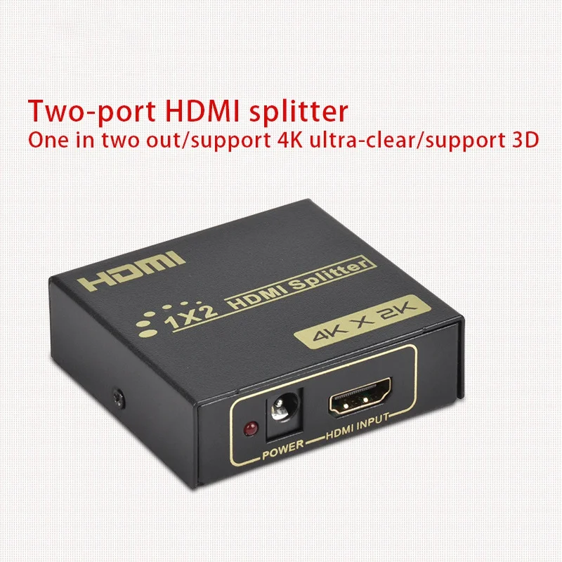 Разветвитель HDMI 1 в 2 выхода 4K видео разветвитель 1X2 адаптер преобразователь для
