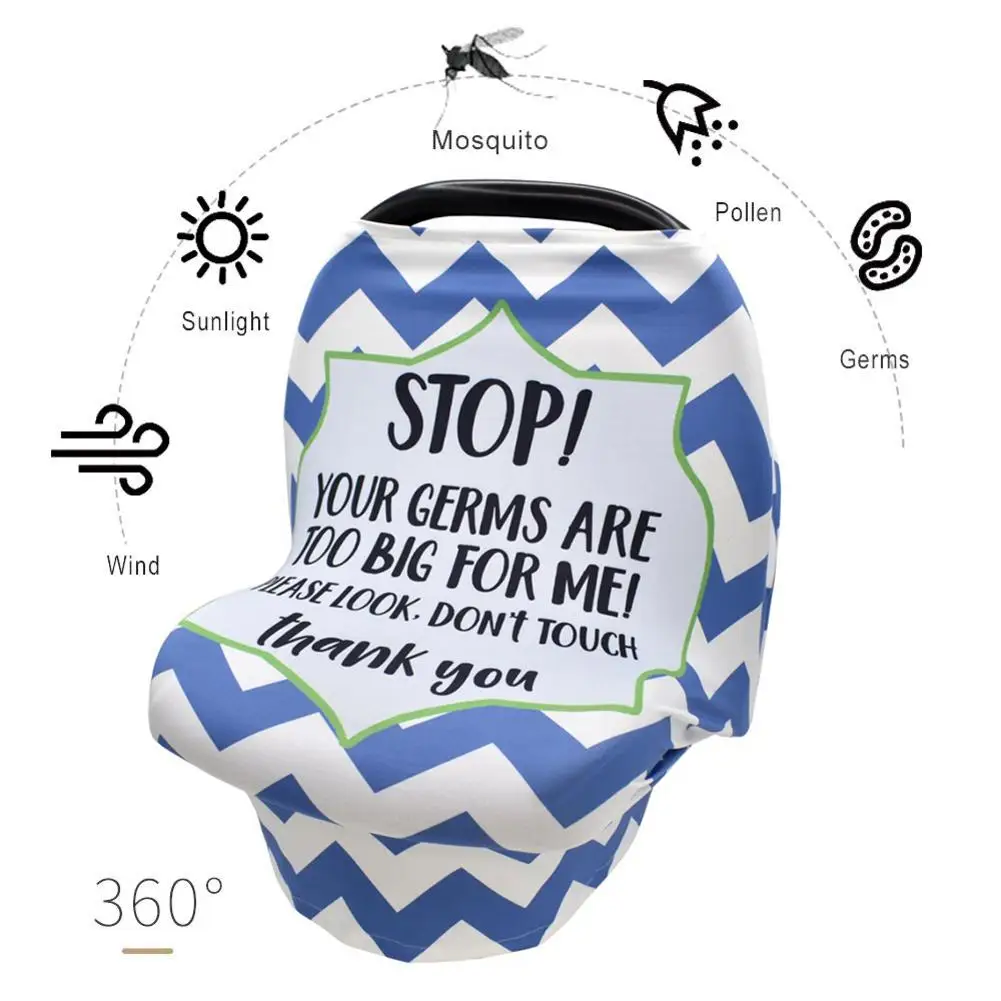 Детский чехол для сиденья автомобиля Предупреждение ением безопасности без