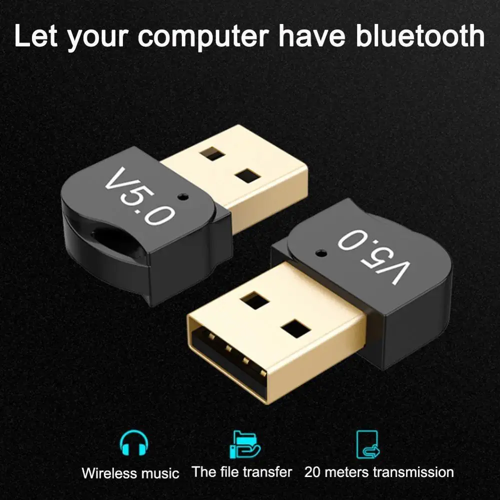 Адаптер USB Bluetooth 5 0 передатчик bluetooth приемник аудио ключ беспроводной usb адаптер