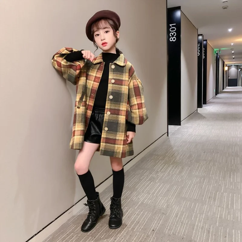 

Fashion Woolen Warm Kids Spring Autumn Boys' / Girls' Jackets & Coats Clothes Tops Sports Thicken Children Clothing Outwear High