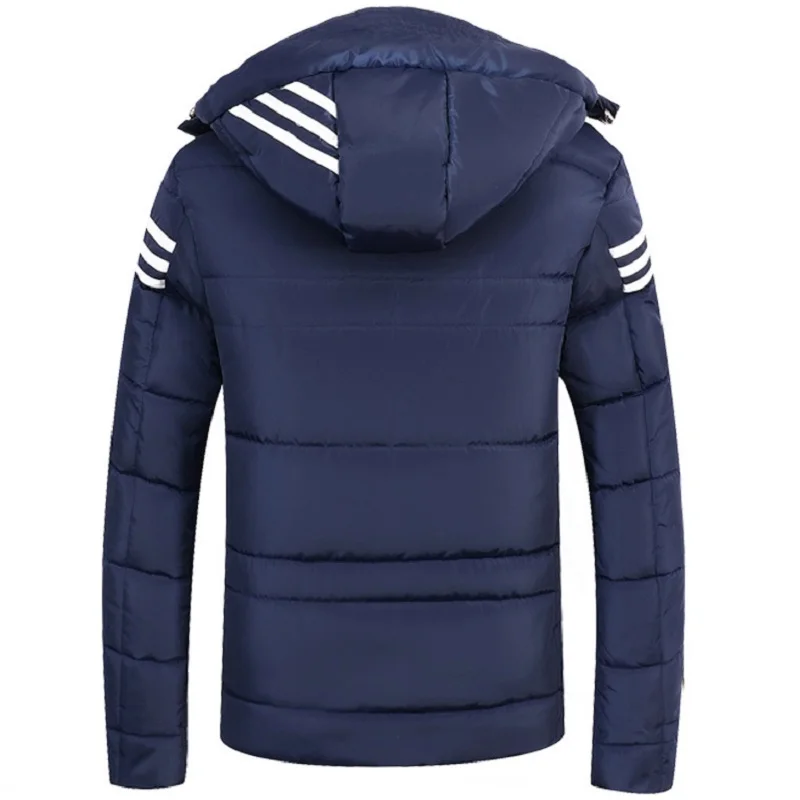Winter Men's Hooded Cotton Jacket Slim Thicken Warm Plus Size Cotton Jacket Youth Korean Mens chaqueta de los hombres men coats