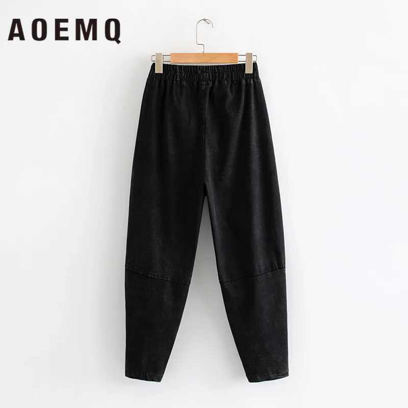 AOEMQ спортивные брюки свободного покроя большого размера плюс штаны унисекс для