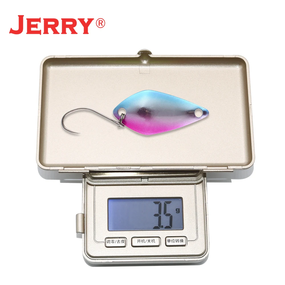 Jerry 2,5 г 3,5 г 5,5 г маленькие микро рыболовные ложки форель Колеблющаяся блесна для рыбалки Спиннер приманка двухсторонний цвет