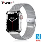 Смарт-часы Vwar HW57 Pro Smart ch с NFC Siri Bluetooth, Смарт-часы серии 7, спортивный фитнес-трекер 2022 для телефона iPhone Xiaomi
