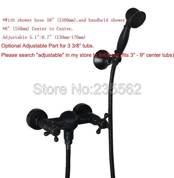 Латунный настенный смеситель для душа Ltf032 с черным масляным покрытием |