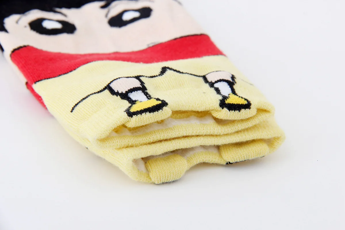 Новинка, милые носки с 3D принтом собаки поросенка, забавные носки, унисекс, Sox Crayon Shin Chan Femmes, мужские короткие носки, цветные дышащие