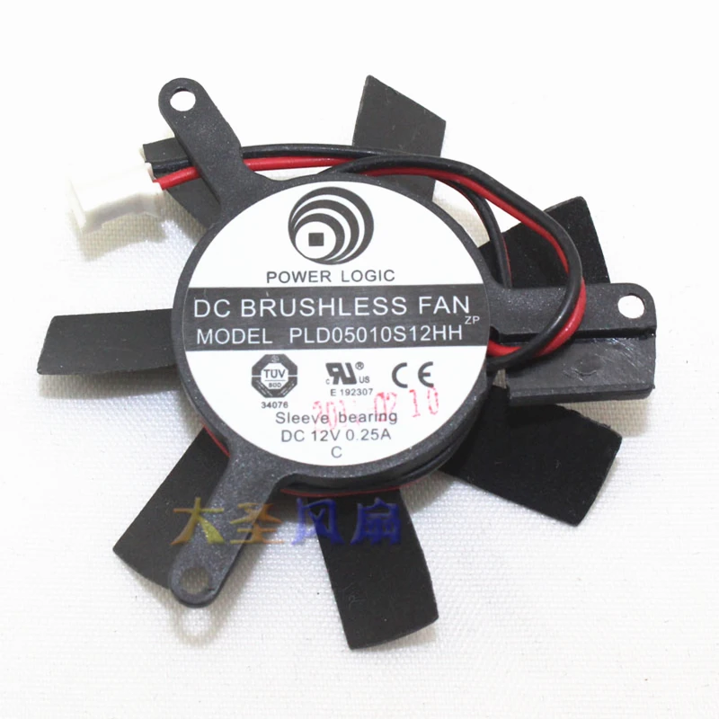 

POWER LOGIC PLD05010S12H DC 12V 0.25A Diameter 45mm Server Cooler Fan hole pitch 39*39*39mm 2-wire