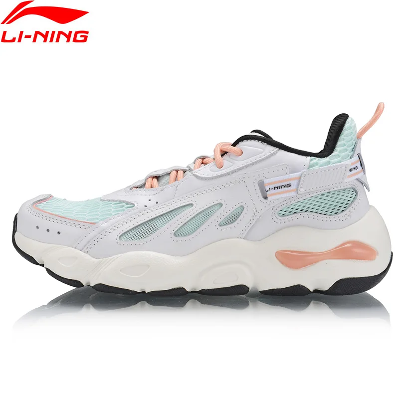 Женские стильные кожаные кроссовки Li-Ning с подкладкой в виде бабочки спортивная