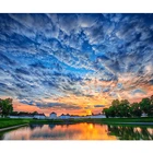 Картина по номерам, с современным закатом, основа для раскрашивания