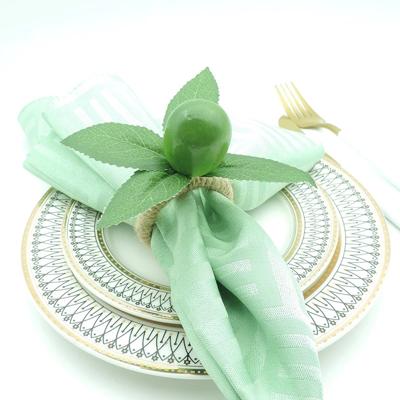 

Lemon Napkin Rings Simulation Lemon Plant Napkin Ring Hotel Model Room Napkin Ring Wedding Party Supplies