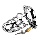 Металлический петух для БДСМ, кольцевой замок для пениса, 404550 мм