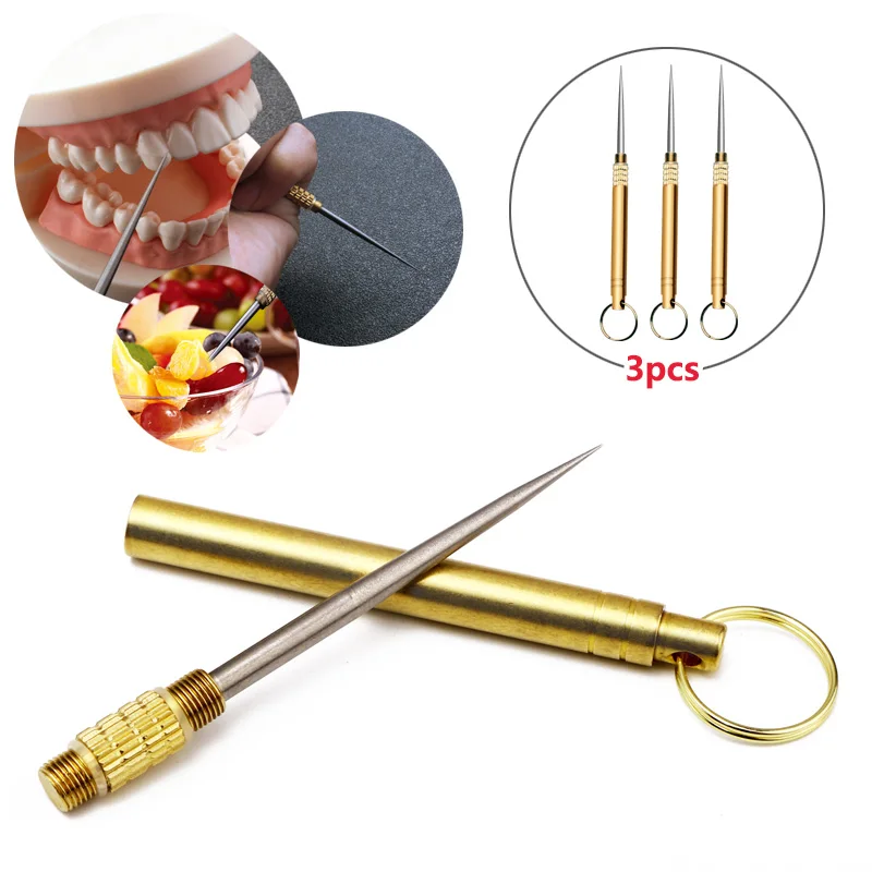 2PCEDC титановые зубочистки портативные Бутылочки Для Зубочисток