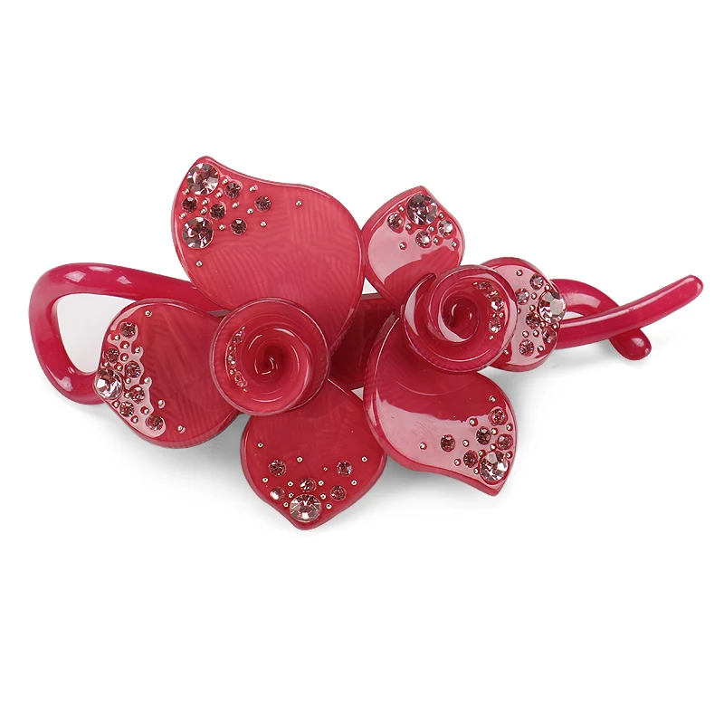 Буэна горячие продажи цветок банан клипсы высшего качества акриловые элегантные