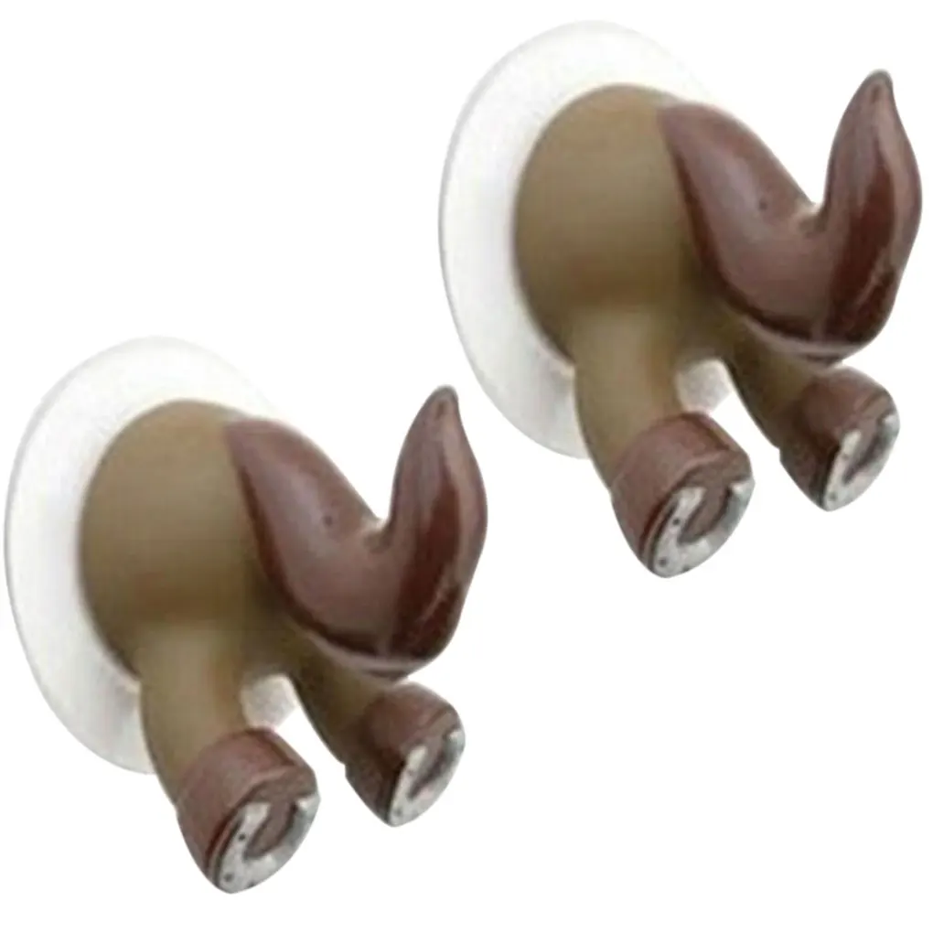 

Lovely Cartoon Animal Tail Shape Sucker Kitchen Bathroom Wall Hook Strong Vacuum Suction Cup Hot