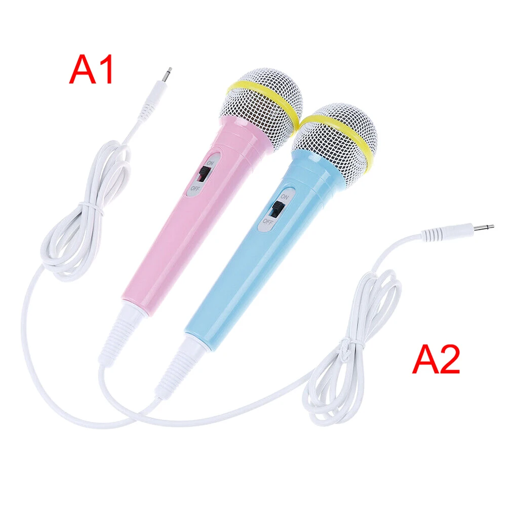 Детская Проводная игрушка микрофон для караоке музыкальный инструмент детские