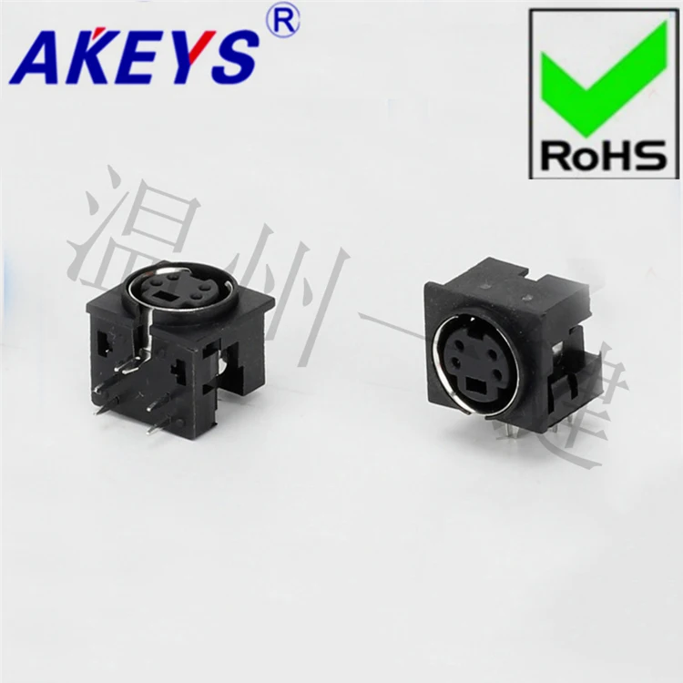 

10PCS MDC-4-16 Square Large Keyboard plug DIN socket S Terminal 5 foot 4 pin four-core socket mother Head