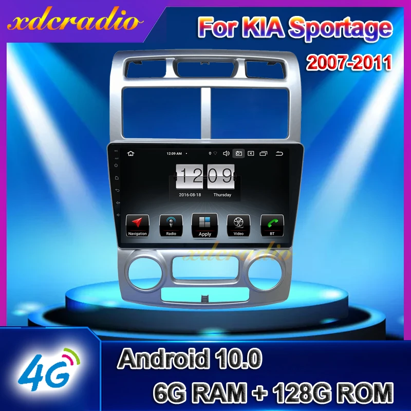 

Xdcradio 9 "сенсорный экран Android 10 для KIA Sportage автомобильное радио авто DVD Мультимедиа Видео плеер GPS навигация Carplay стерео 4G