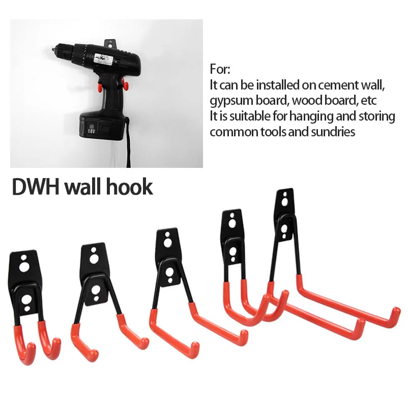 

Wall Mount Garage Bike Hanger Hook Heavy Duty Metal Hooks for Hanging Tools Warehouse Storage Tool Organizer Hooks with Screws