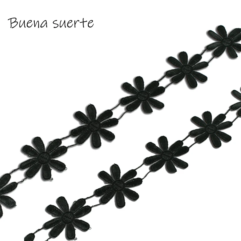 Buena Suerte полиэстер 2018 Новинка 1/2 года/партия белый/черный цветок маргаритки