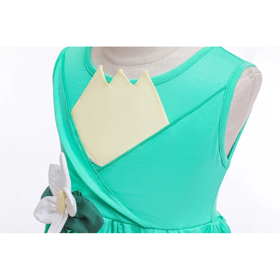 Girl Princess Tiana Dress Cosplay Costume Children Cartoon The and Frog Costumes Baby Girls Birthday Party Clothes | Детская одежда и