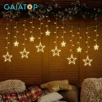 led star string lights christmas fairy light garland curtain street garland garland on the window christmas decorations 2022
