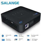 телевизор проектор смарт тв Salange проектор P15 4K Мини Android 9,0 WIFI Bluetooth домашний кинотеатр 3D телевизионная батарея DLP портативный видеопроектор для смартфона Airplay