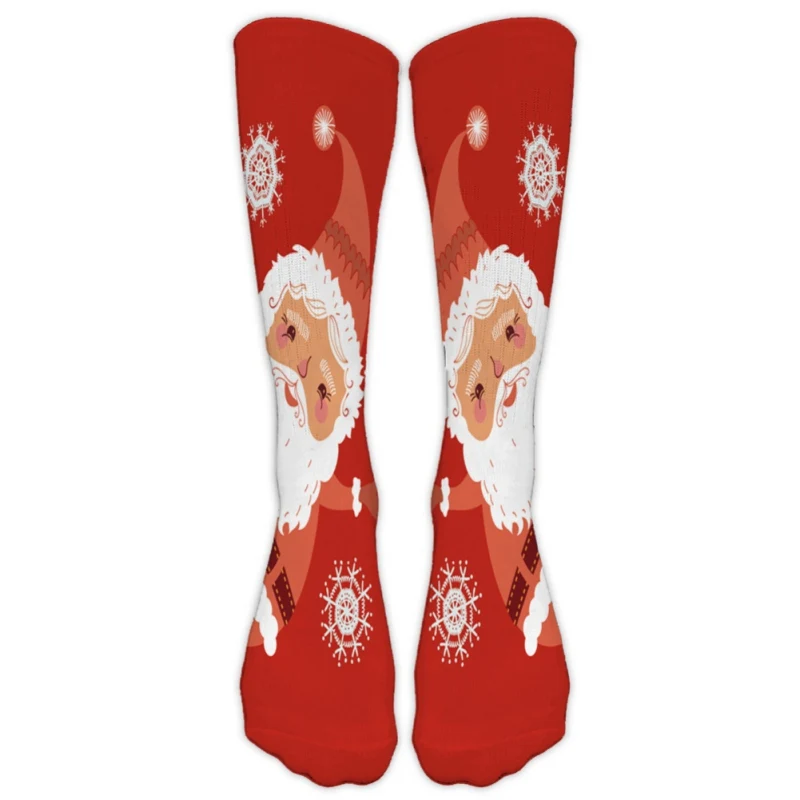 

Winter Christmas Santa Claus snowman Sports Socks Bottom Thicken Thermal stocking For ski cycling hiking #A-X