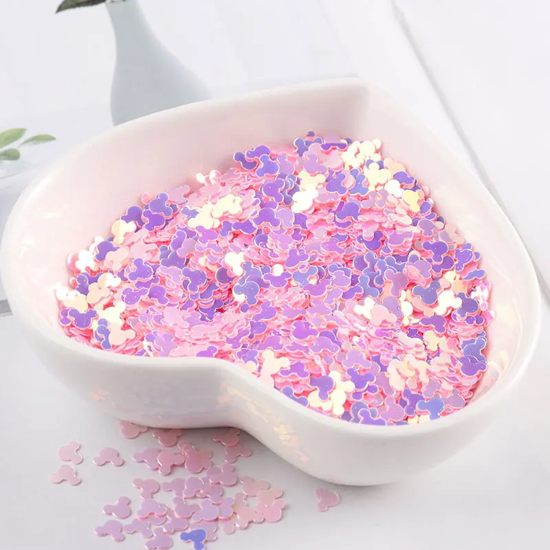 

10g/pack Mickey head sequined costumes hand-stitched by Lentejuelas DIY wedding decorative clay filled nail art Paillettes