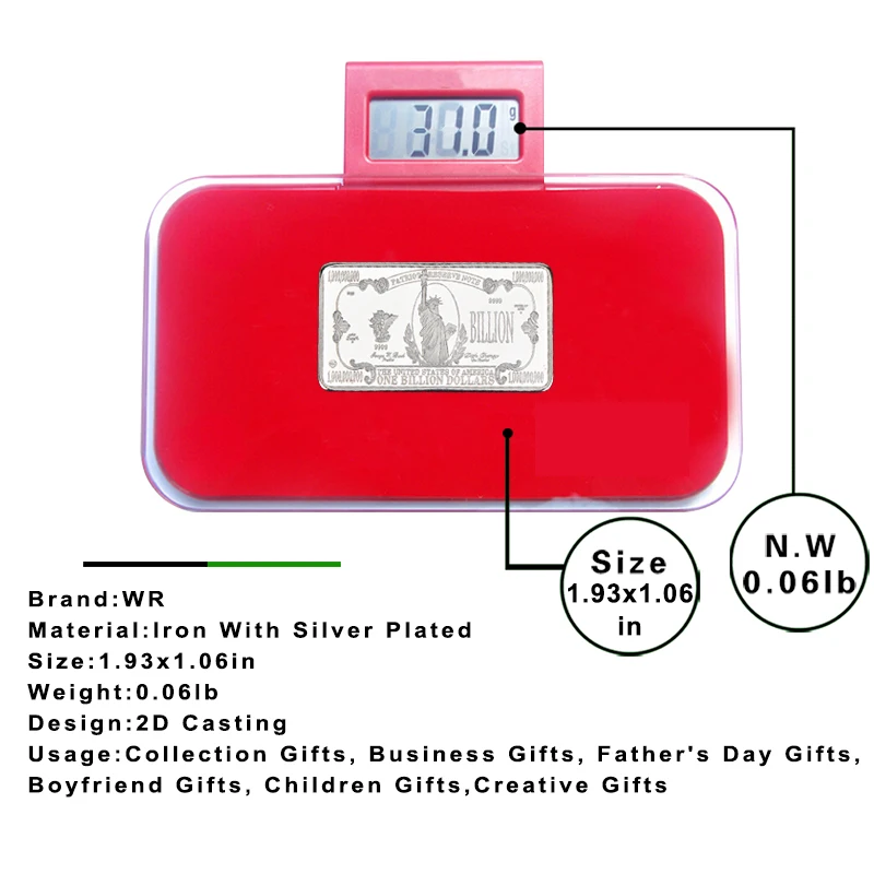 7 шт./лот серебряные монеты в долларах США коллекционные с держателем для монет