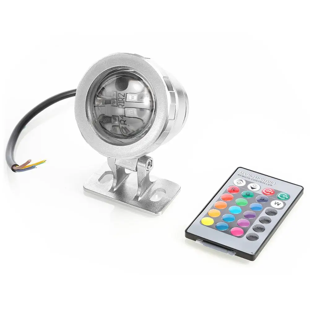 Kuulee 5 Вт 12 В IP65 водонепроницаемая RGB светодиодная подводная лампа с пультом дистанционного управления для бассейн, пруд фонтан аквариум