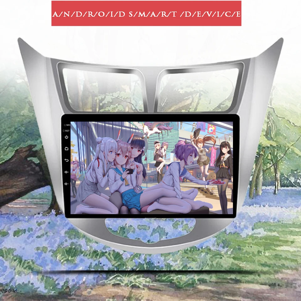Автомобильный dvd плеер 2din 6 + 128G Android 10 0 для Hyundai Solaris Verna Accent автомобильное головное
