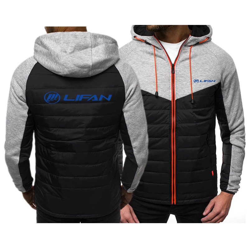 

2021 Hoodies Casual Hooded Coat Spring Autumn Sportswear Male LIFAN car logo Cardigan Sweatshirt Mens Hip Hop Coats